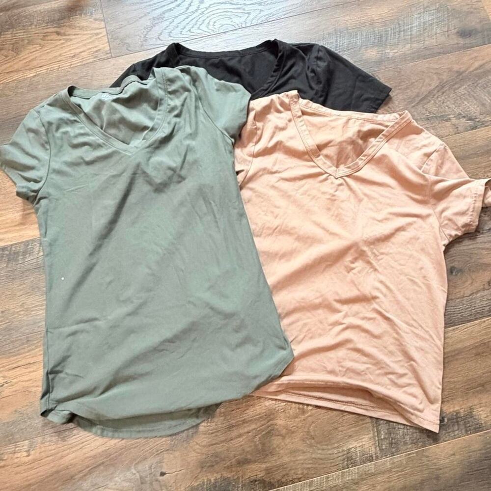 bundle short sleeve tops solid color tees women xsmall loungewear normcore